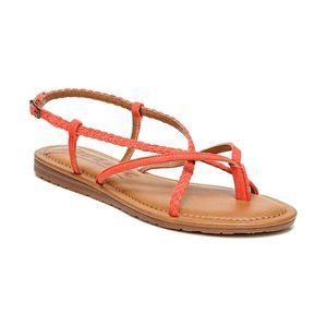 Zodiac Yovana Braided Strappy Flat Sandals in Pink